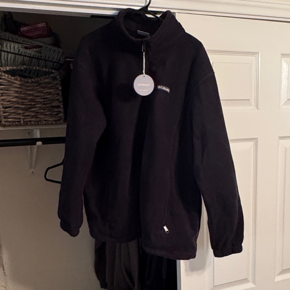 Columbia Black Full-Zip Fleece Jacket